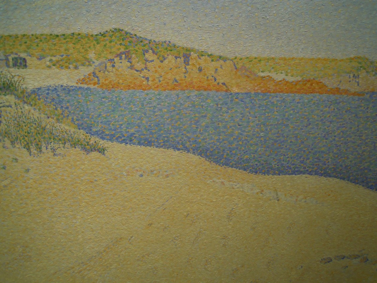 Strand bij Saint-Briac (fragment) door Paul Signac
