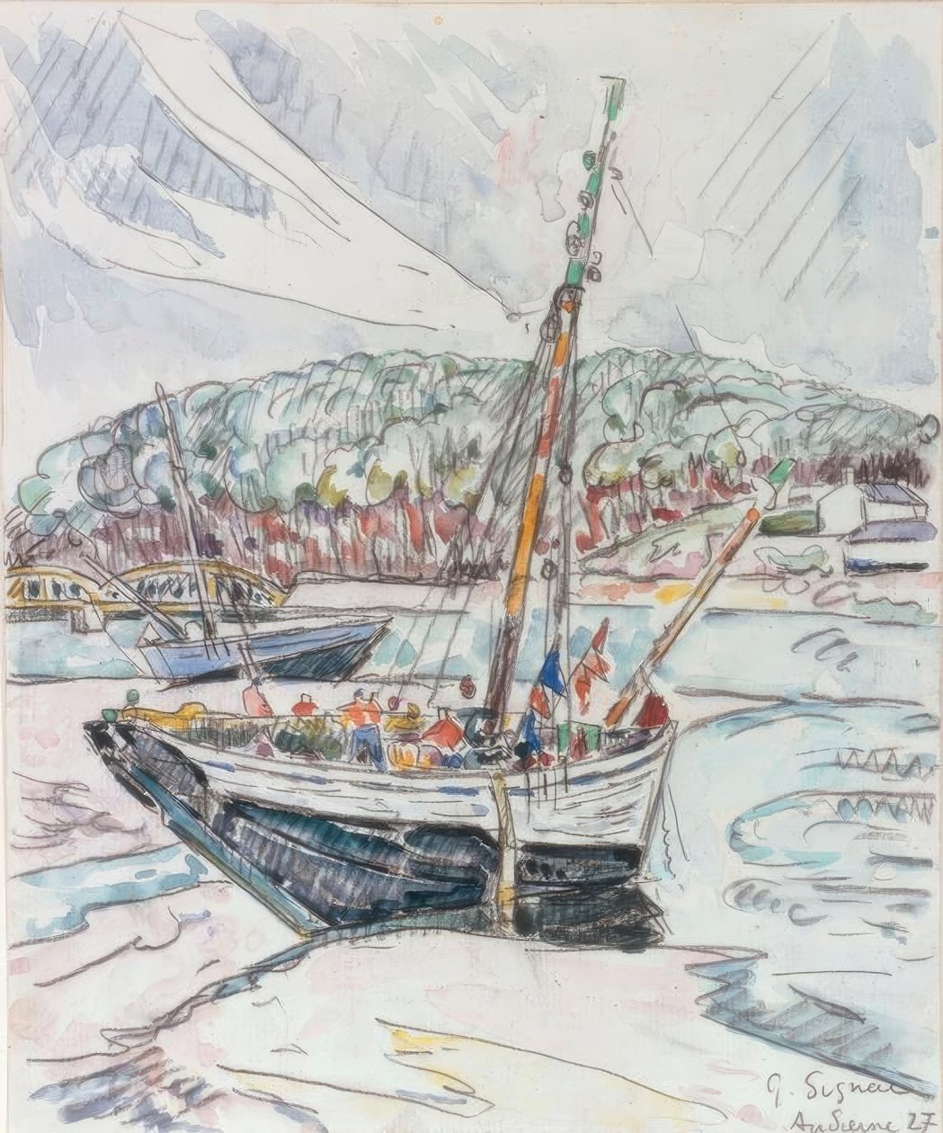 Audierne door Paul Signac