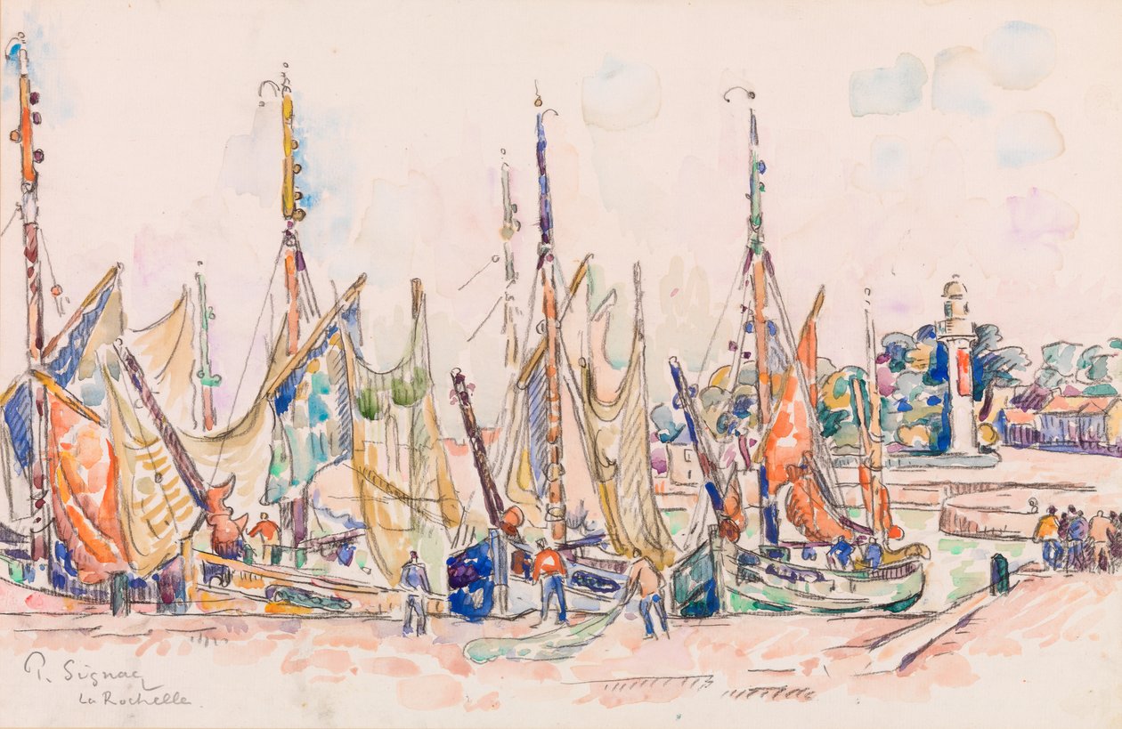 La Rochelle: Boten door Paul Signac