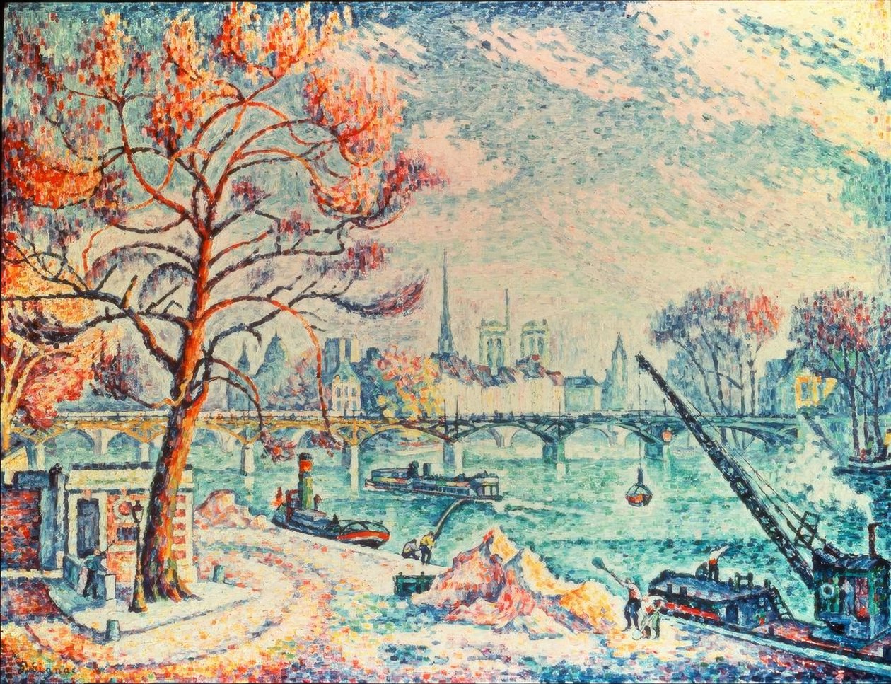 Parijs, de Pont des Arts door Paul Signac