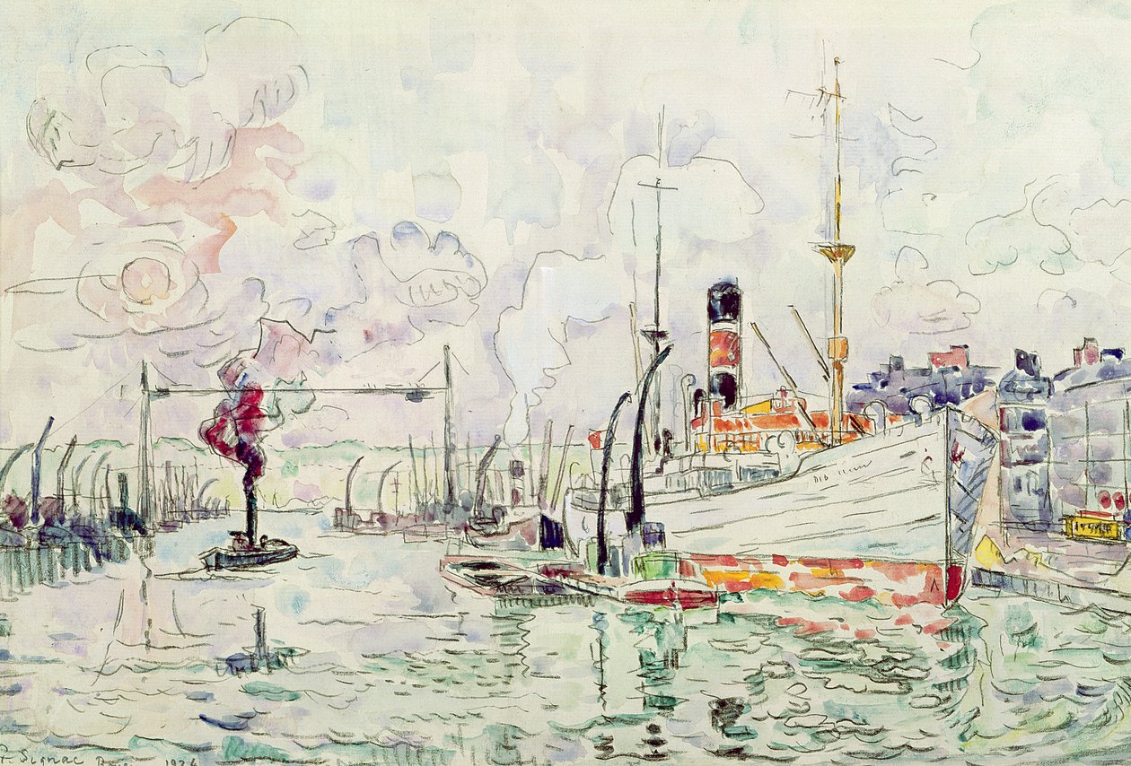 Rouen, 1924 door Paul Signac