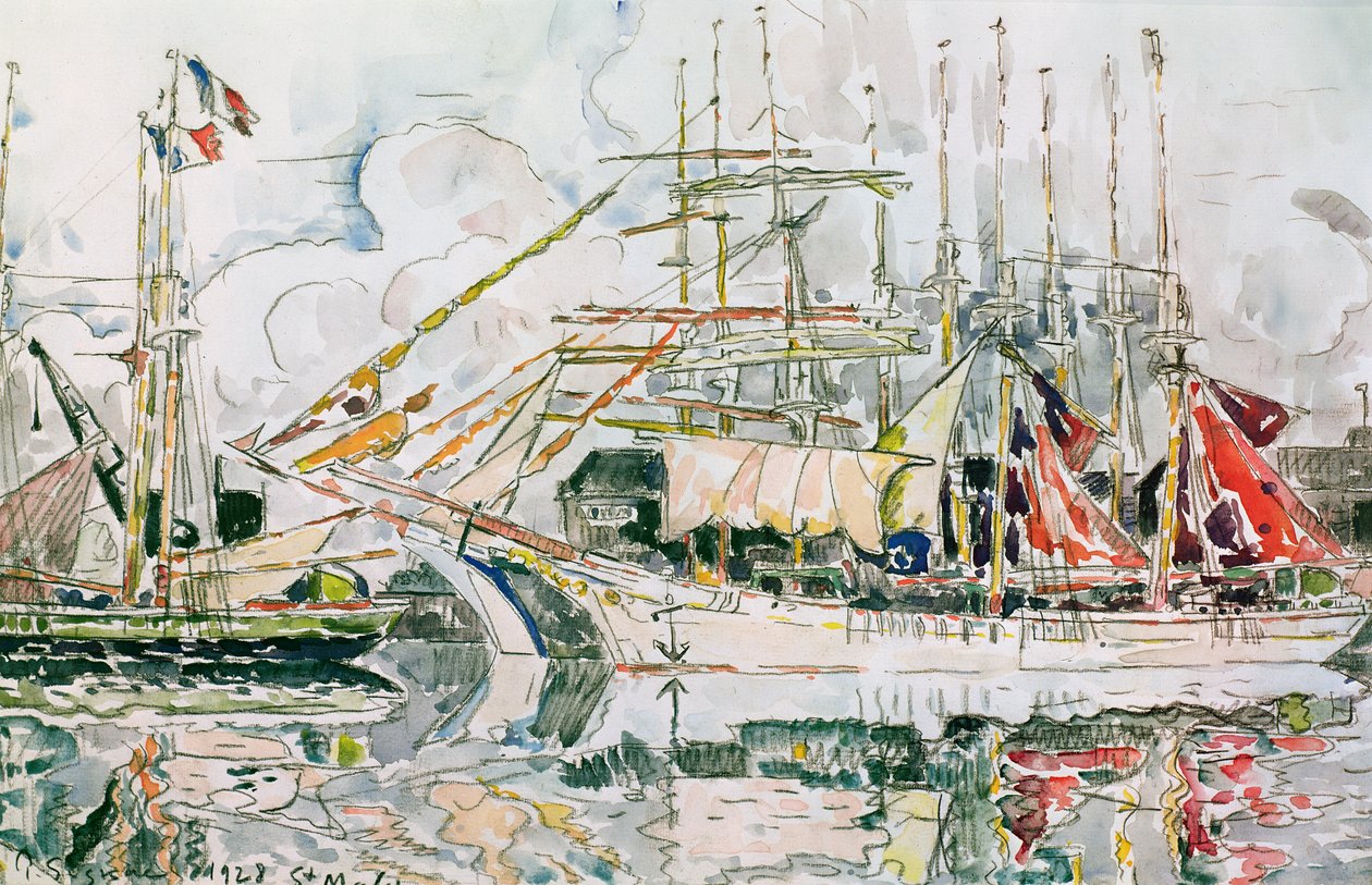 Saint-Malo, 1928 door Paul Signac