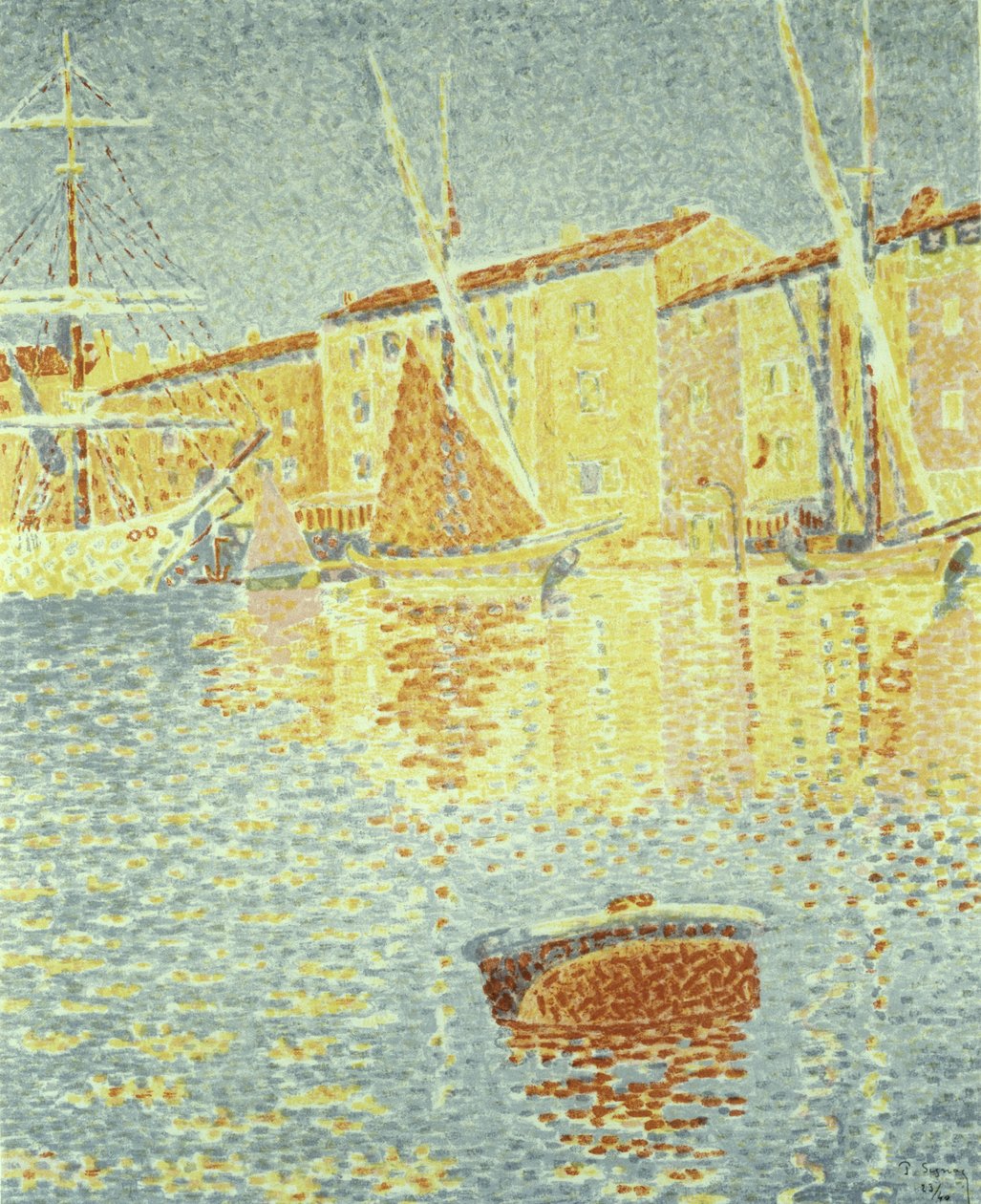 De boei, 1894 door Paul Signac