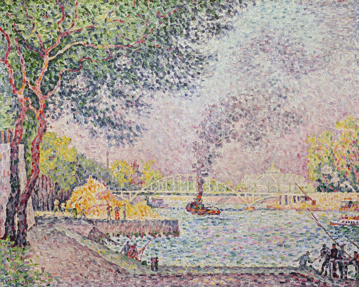 De Debilly Voetbrug, ca. 1926 door Paul Signac