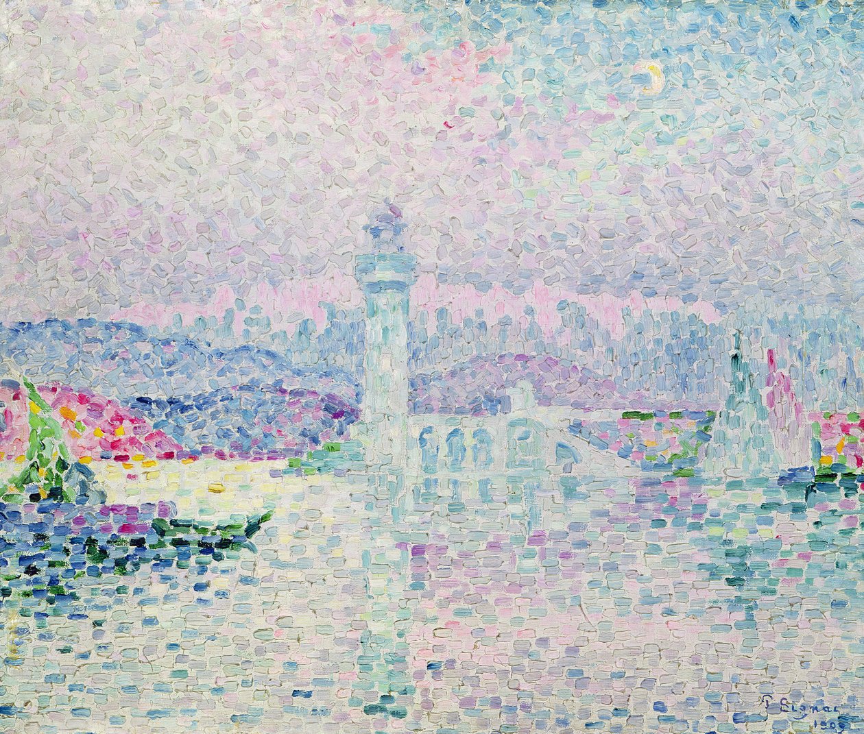 De vuurtoren van Antibes, 1909 door Paul Signac