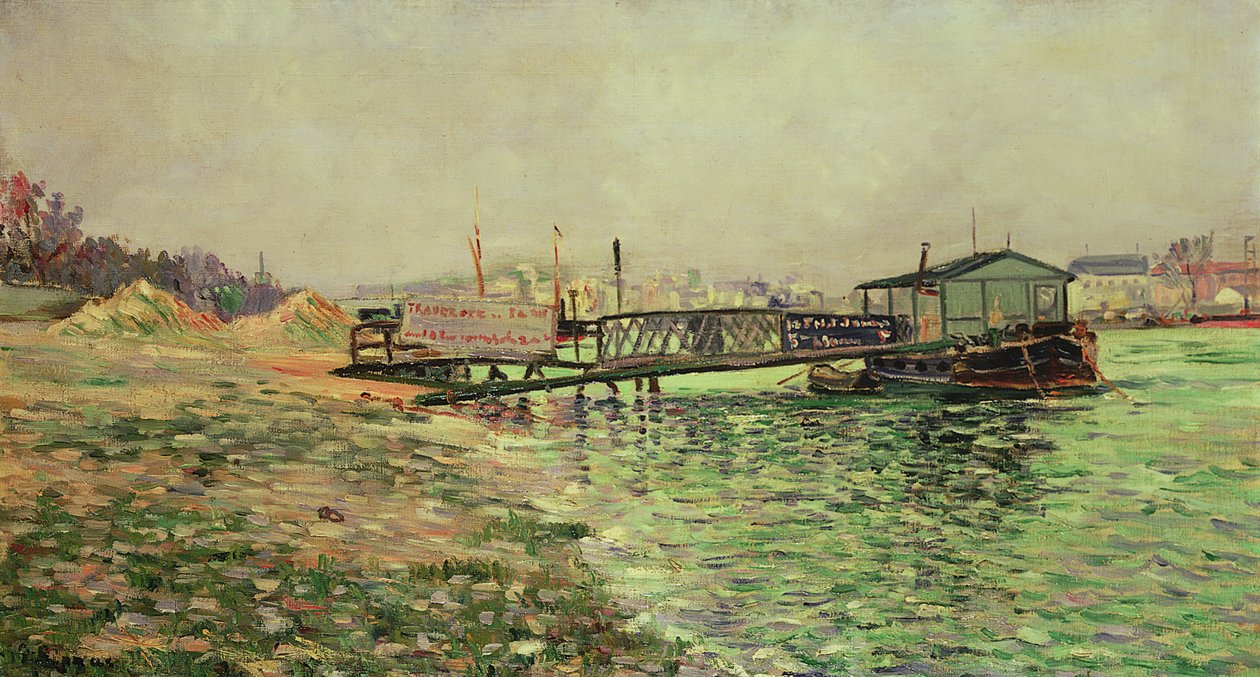 De Seine bij Quai St. Bernard door Paul Signac