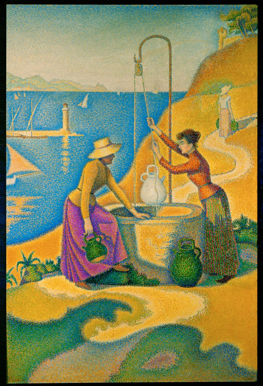 Vrouwen bij de Bron door Paul Signac