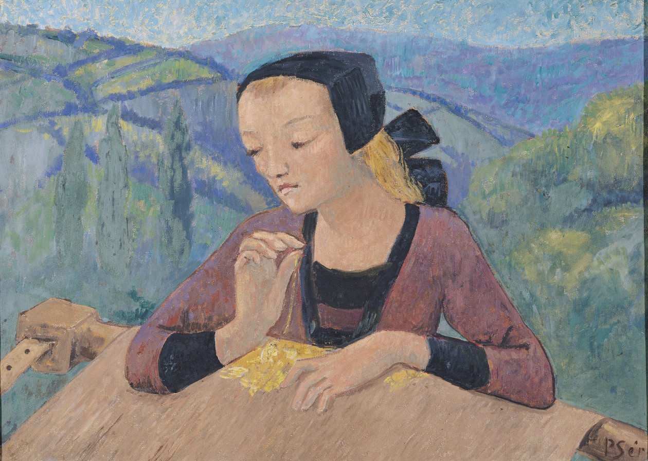 De Borduurster door Paul Sérusier