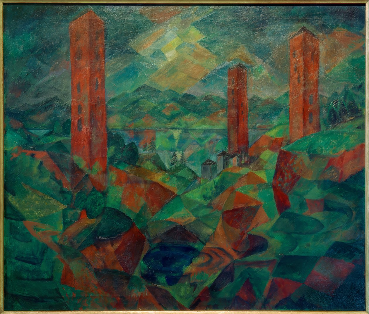 De rode torens door Paul Adolf Seehaus