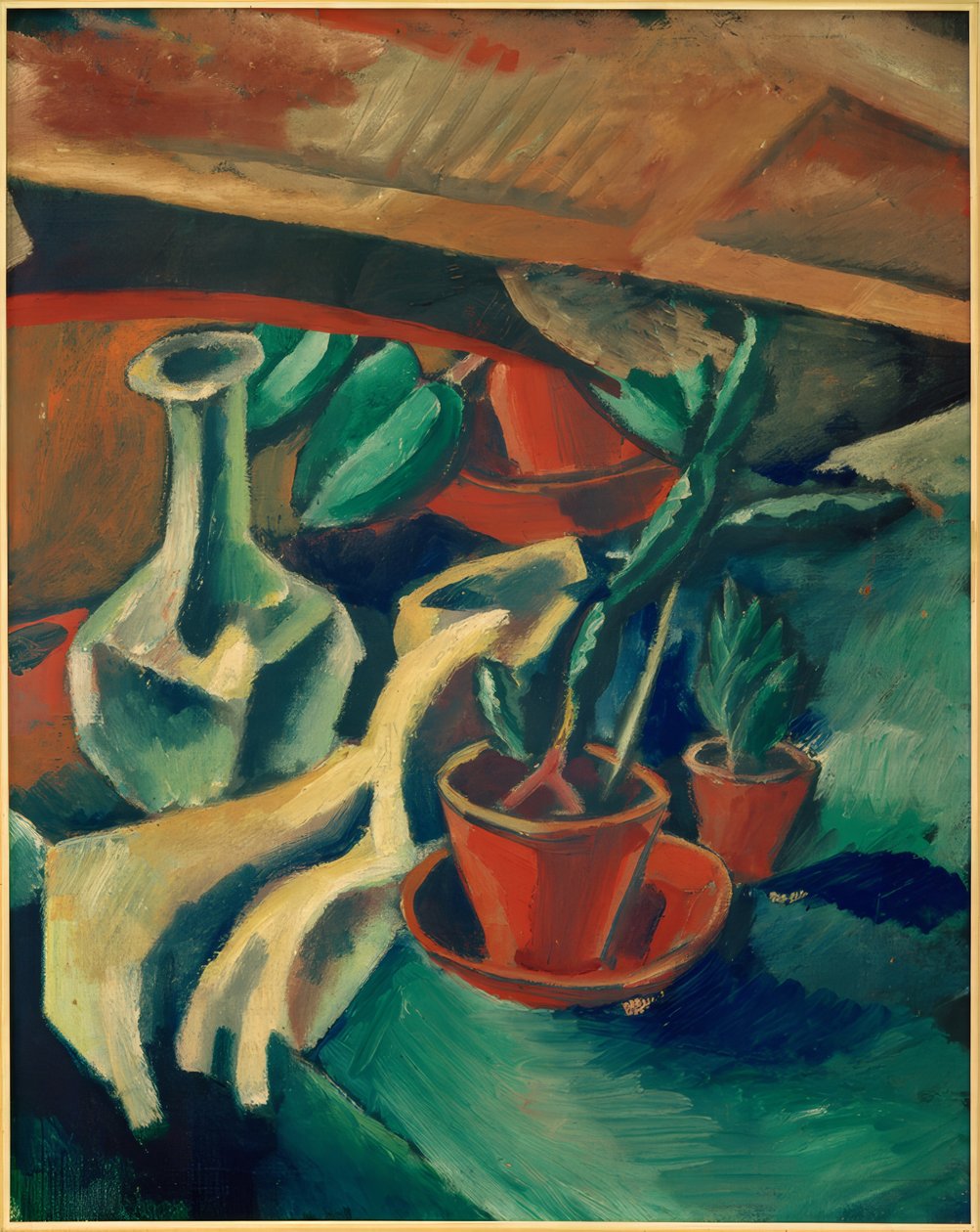 Cactussen en Karaf door Paul Adolf Seehaus