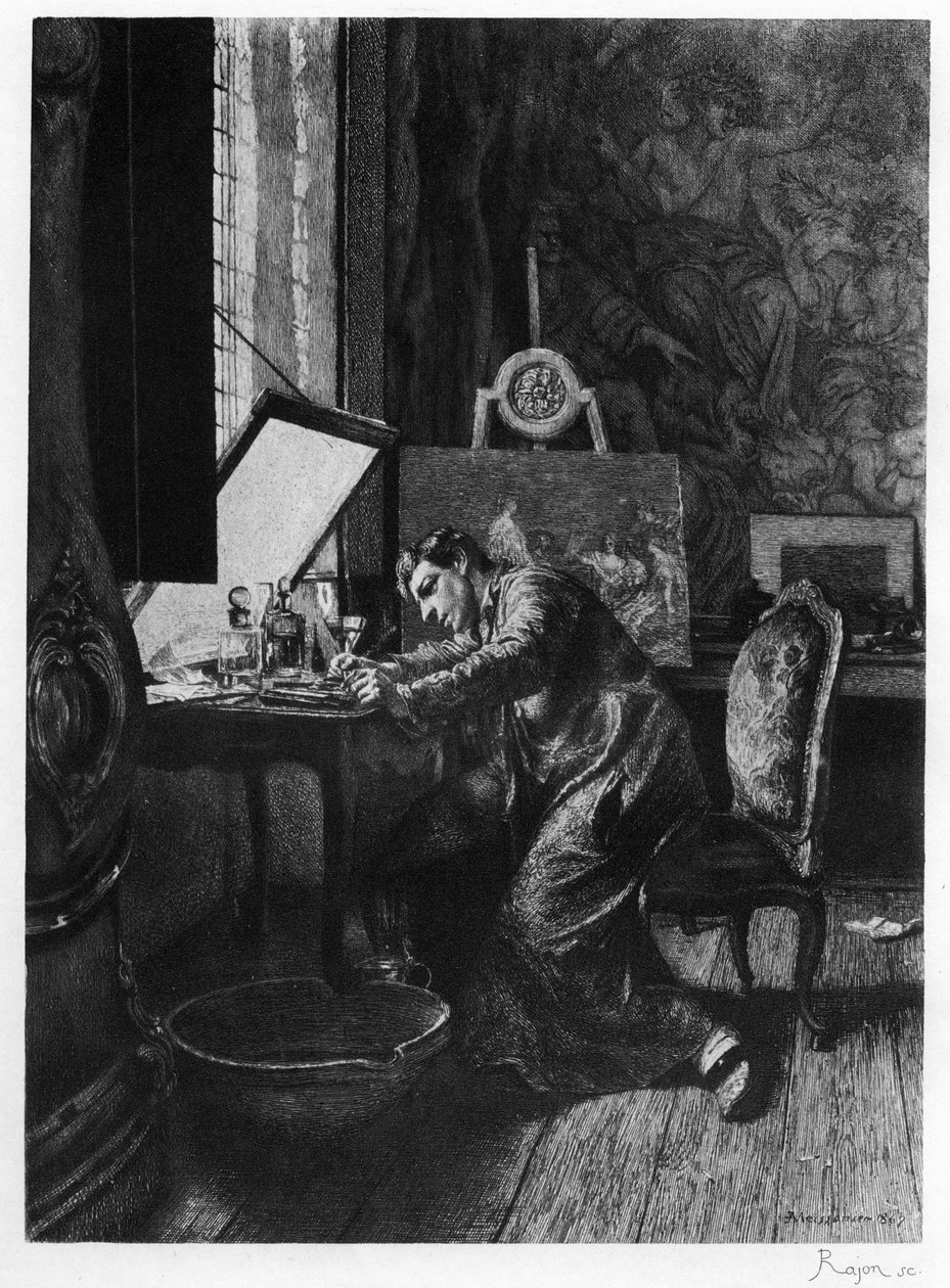 De etser, ca. 1860-1880, 1924 door Paul Adolphe Rajon