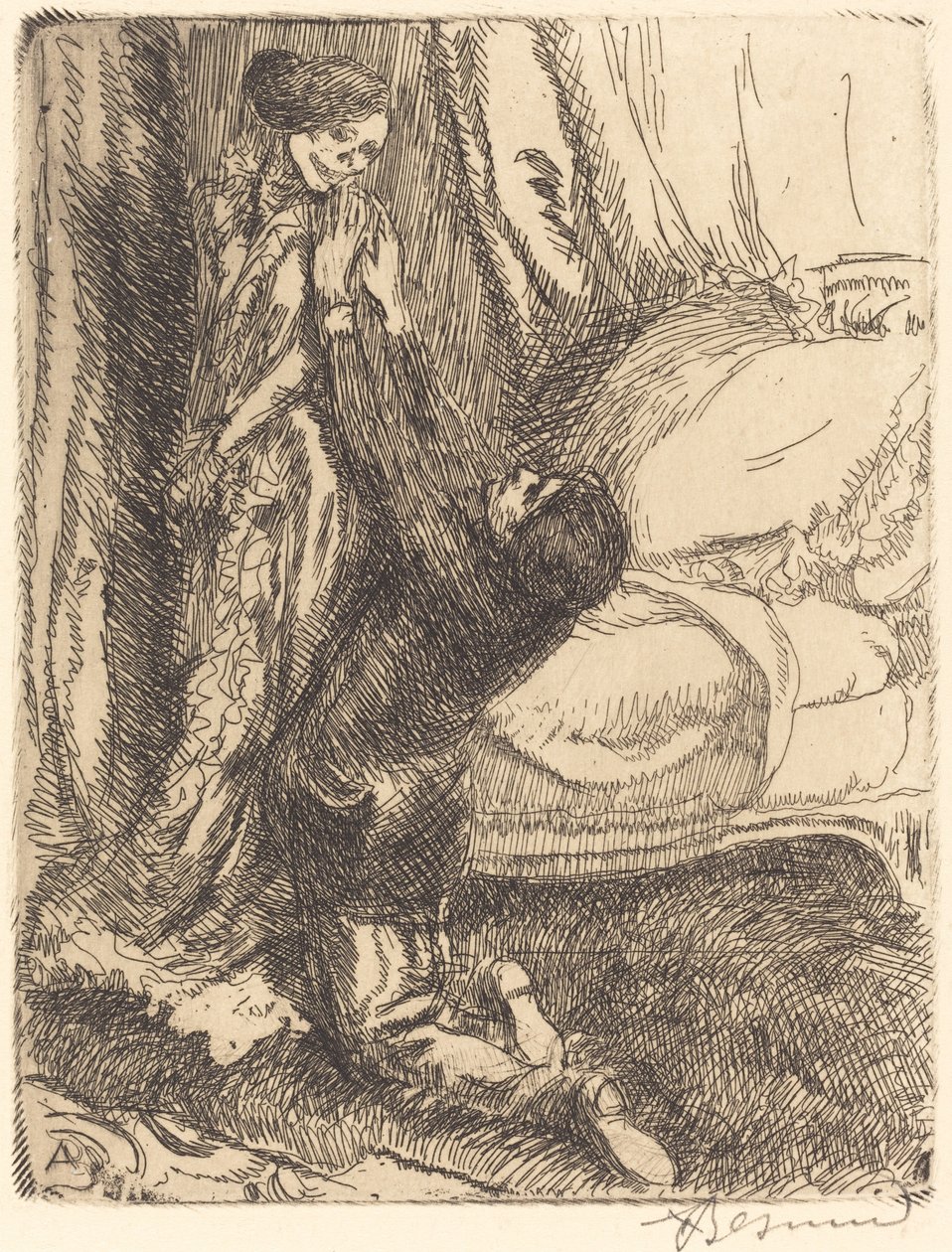 Coquette, 1900 door Paul Albert Besnard