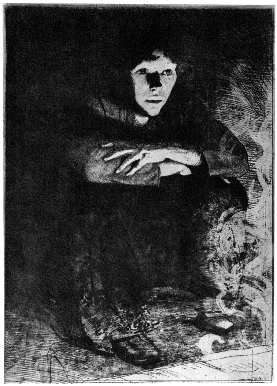 Dans les Cendres, c1870-1930 1924 door Paul Albert Besnard