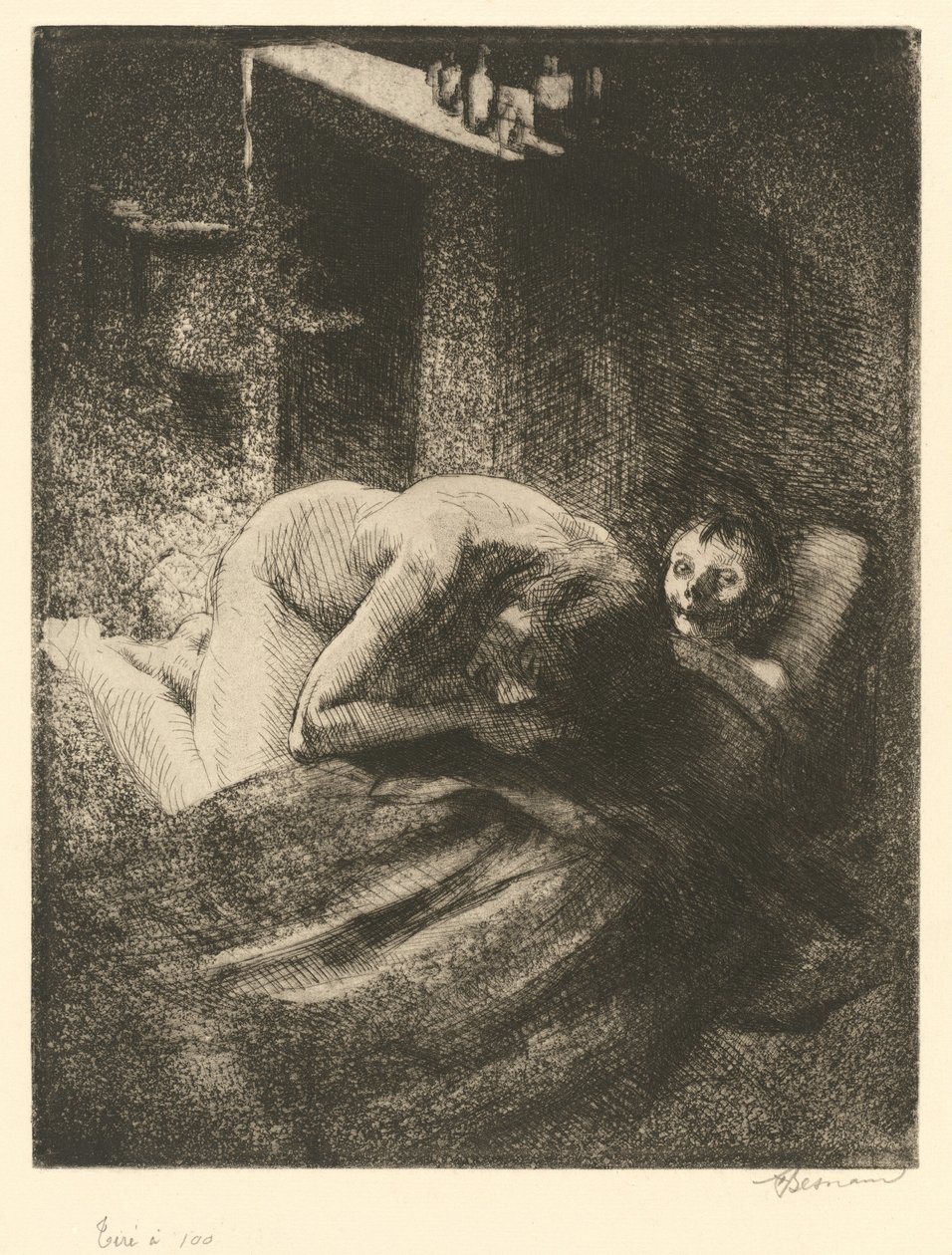 Ellende La Misère, ca. 1886 door Paul Albert Besnard