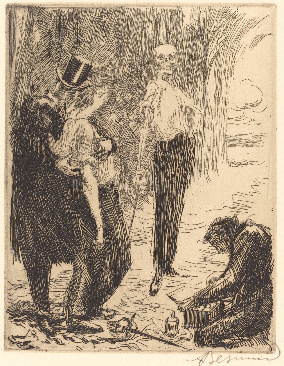 Het duel, 1900 door Paul Albert Besnard