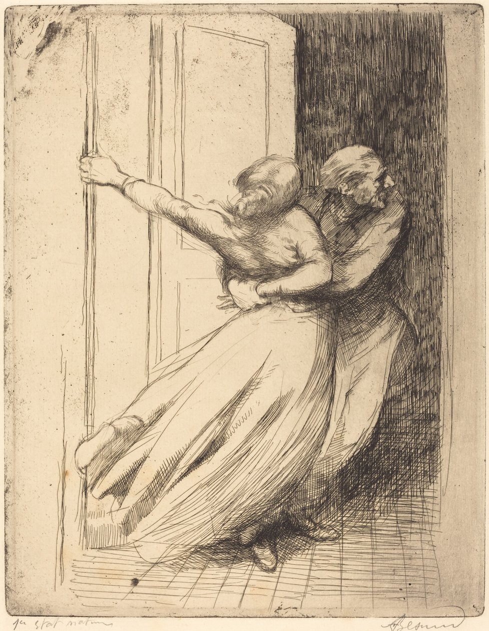 De verkrachting Le Viol, ca. 1886 door Paul Albert Besnard