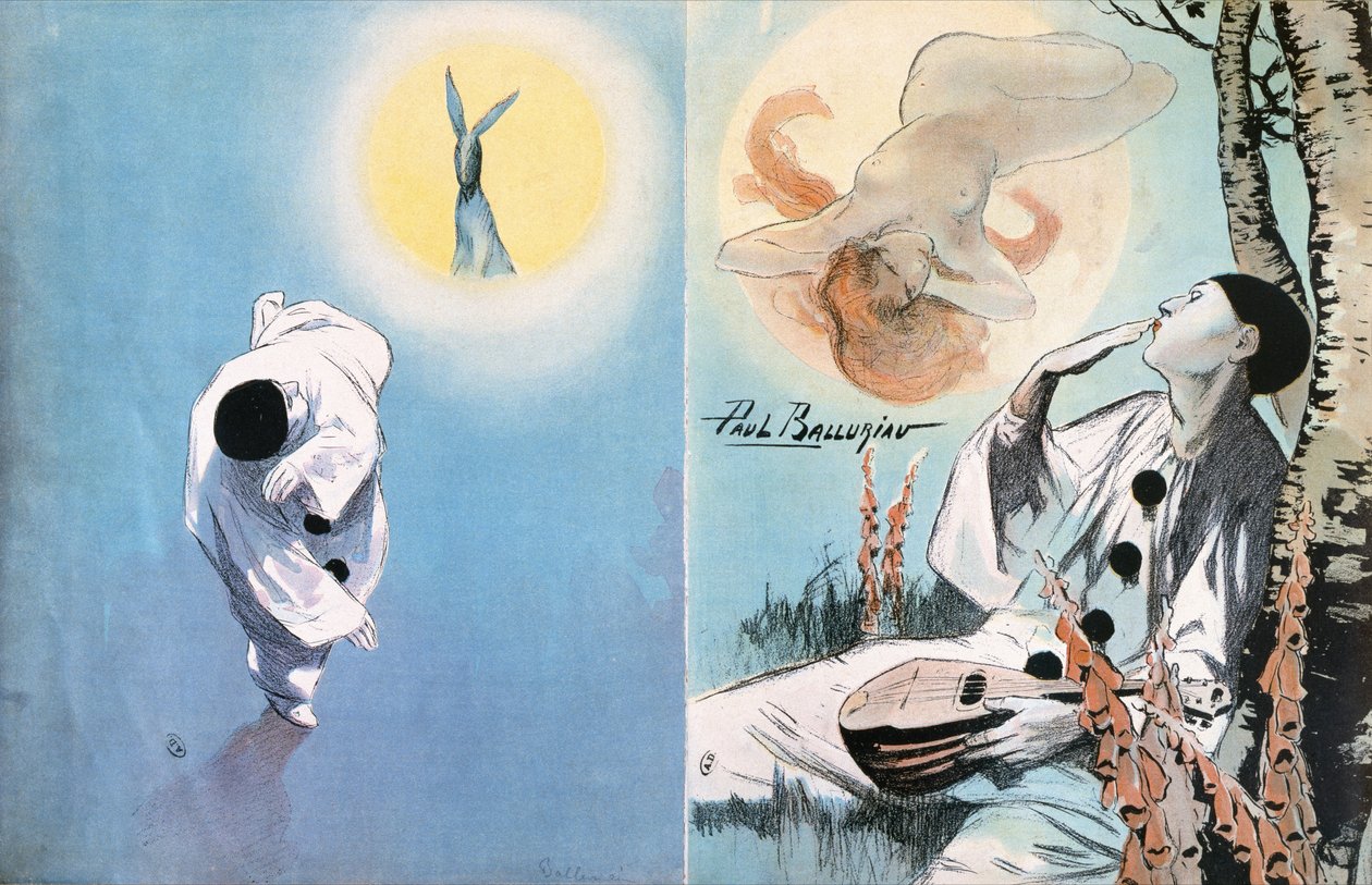 Pierrot, c.1900 door Paul Balluriau