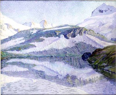 Alpenlandschap door Paul Baum