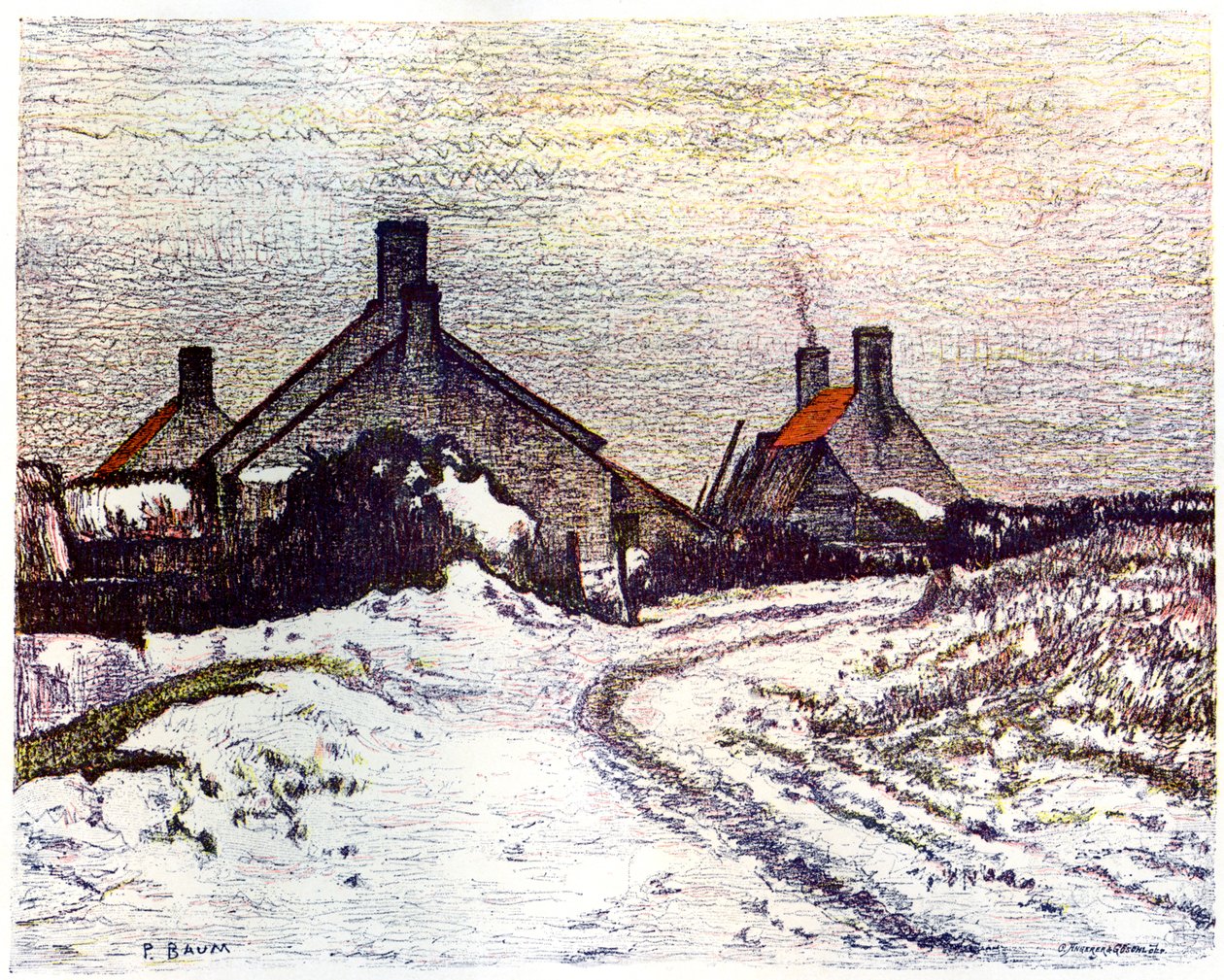 Winter, 1899 door Paul Baum