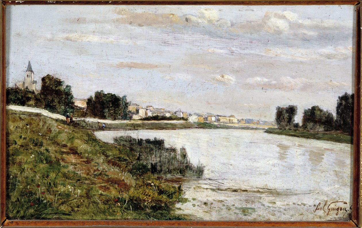 Uitzicht op Triel door Paul Camille Guigou