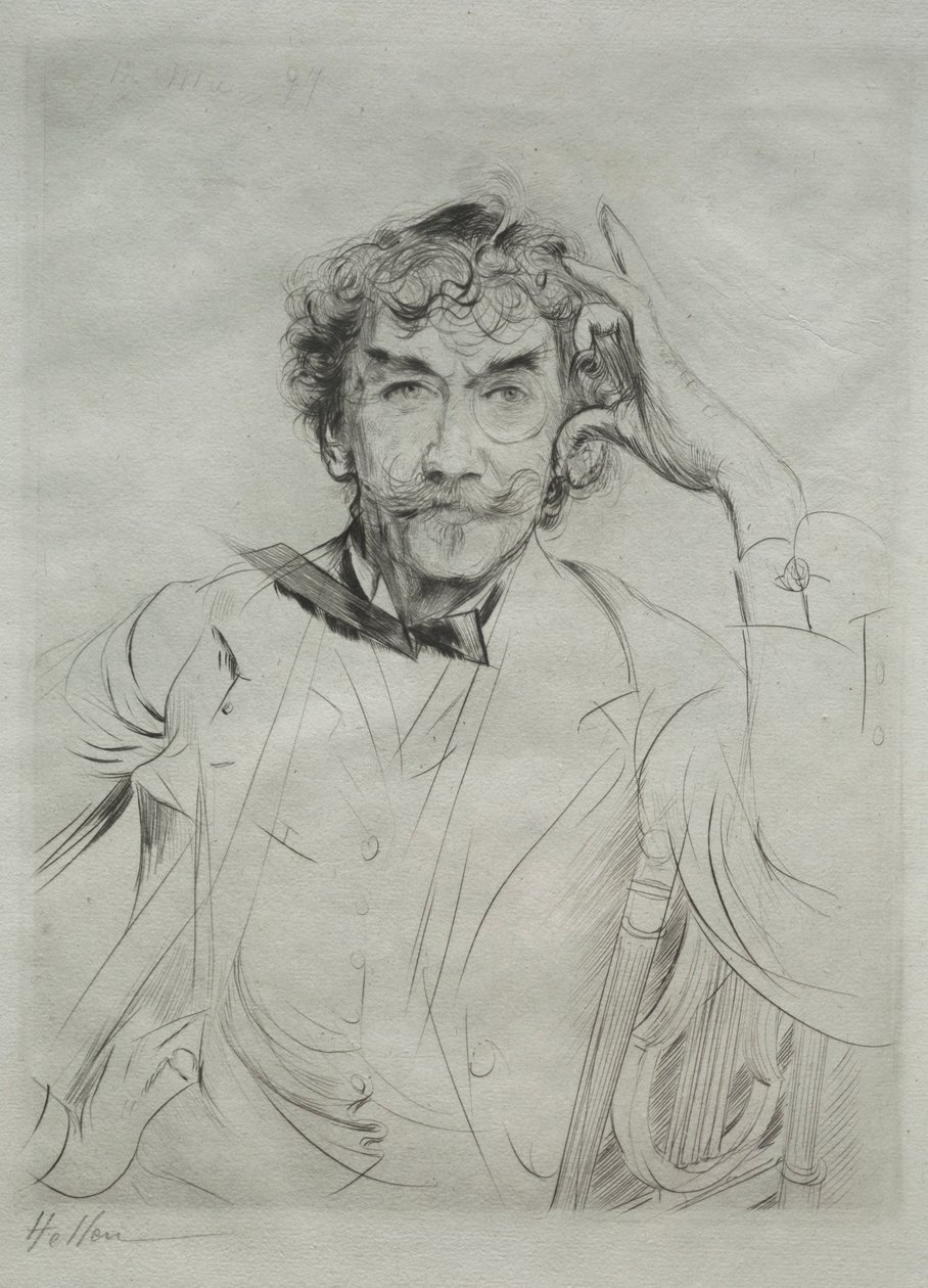 James MacNeill Whistler, 1897 door Paul Cesar Helleu