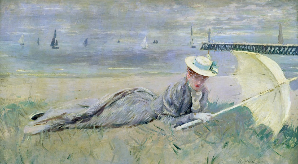Op het strand door Paul Cesar Helleu