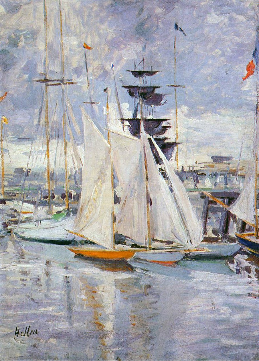 De Haven, Deauville, Normandië, 1912 door Paul Cesar Helleu