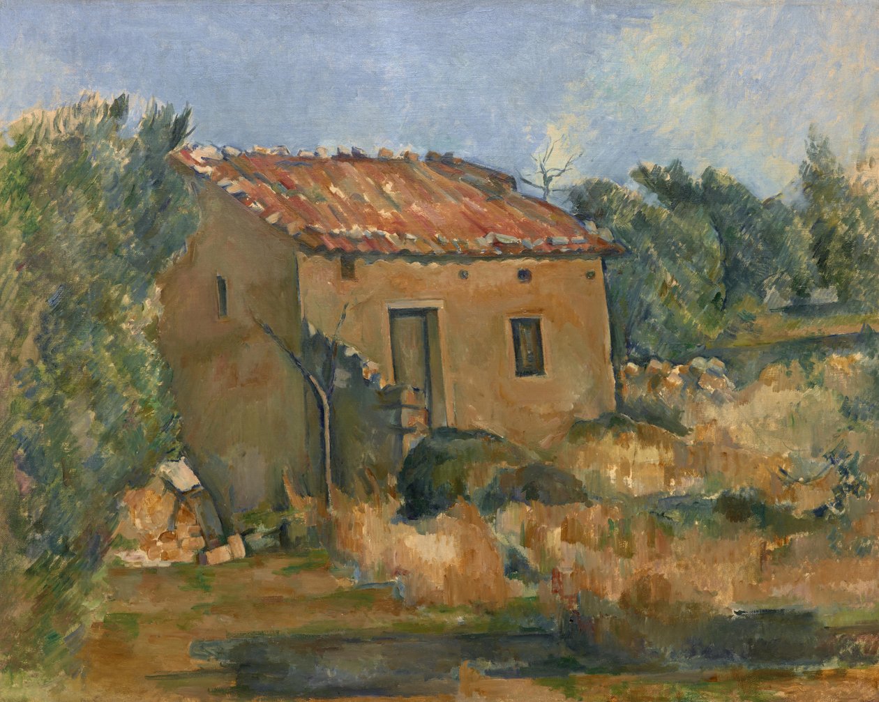 Verlaten Huis bij Aix-en-Provence door Paul Cézanne