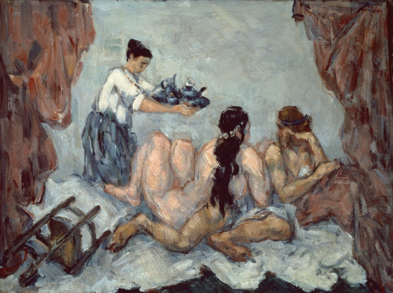 Middag in Napels door Paul Cézanne