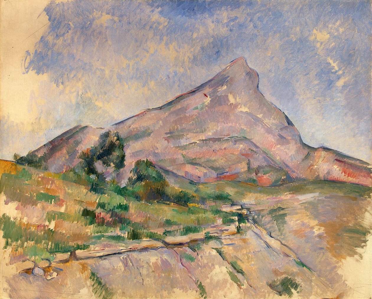 Mont Sainte-Victoire door Paul Cézanne