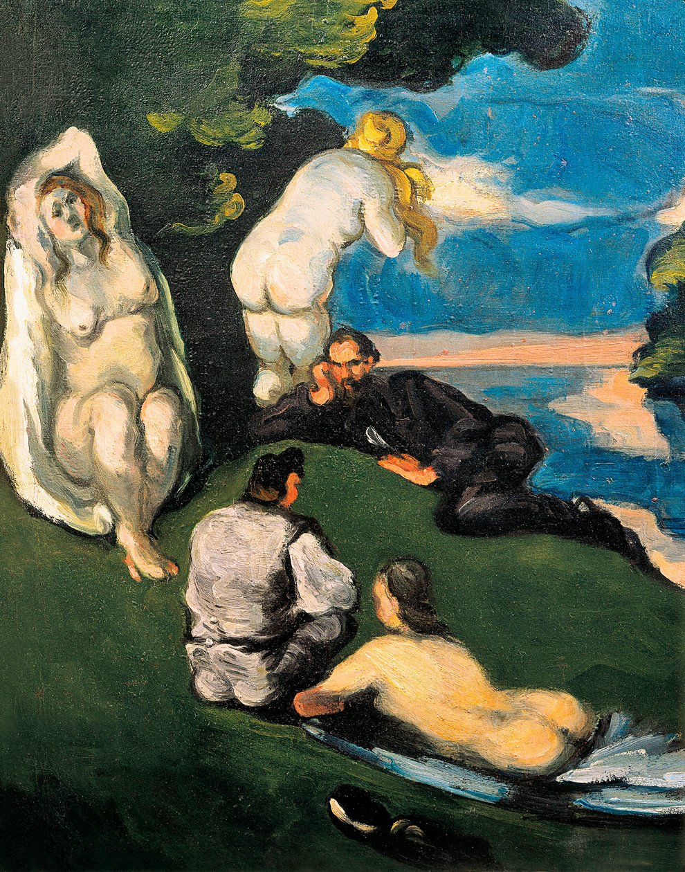 Pastorale, of Idylle door Paul Cézanne