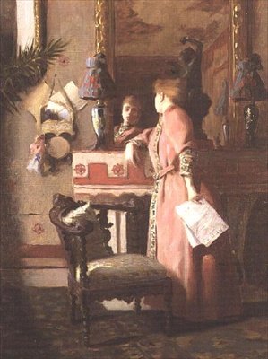 Een blik in de spiegel door Paul Chabas