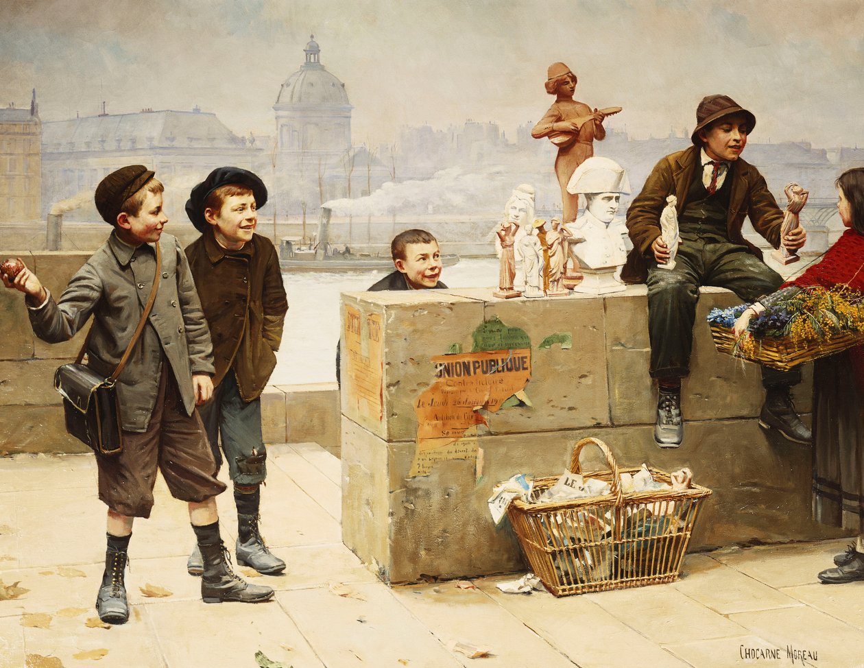 De Jonge Verkopers door Paul Charles Chocarne Moreau