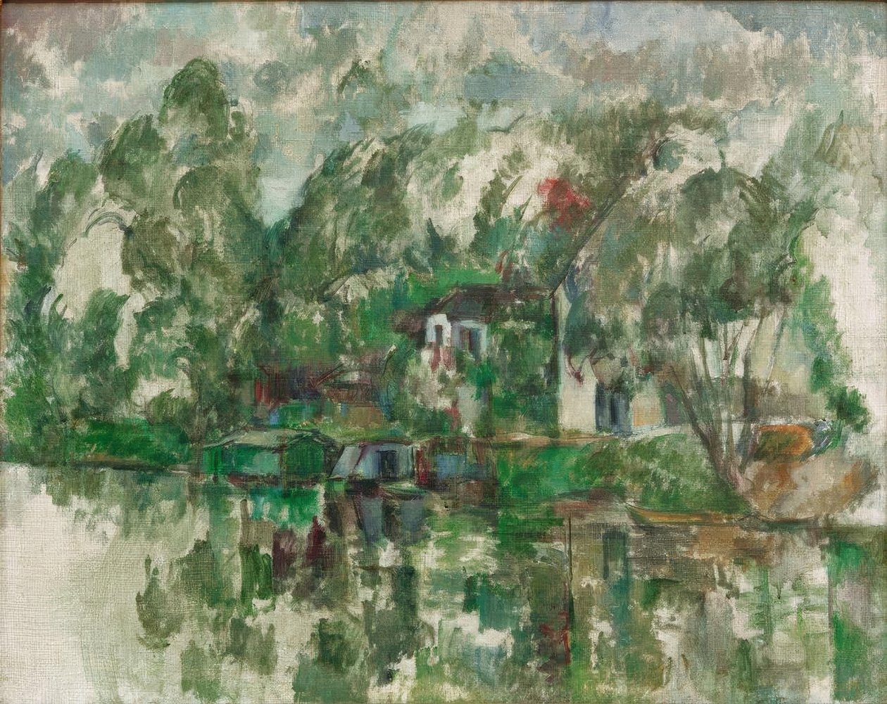 Aan de waterkant door Paul Cézanne
