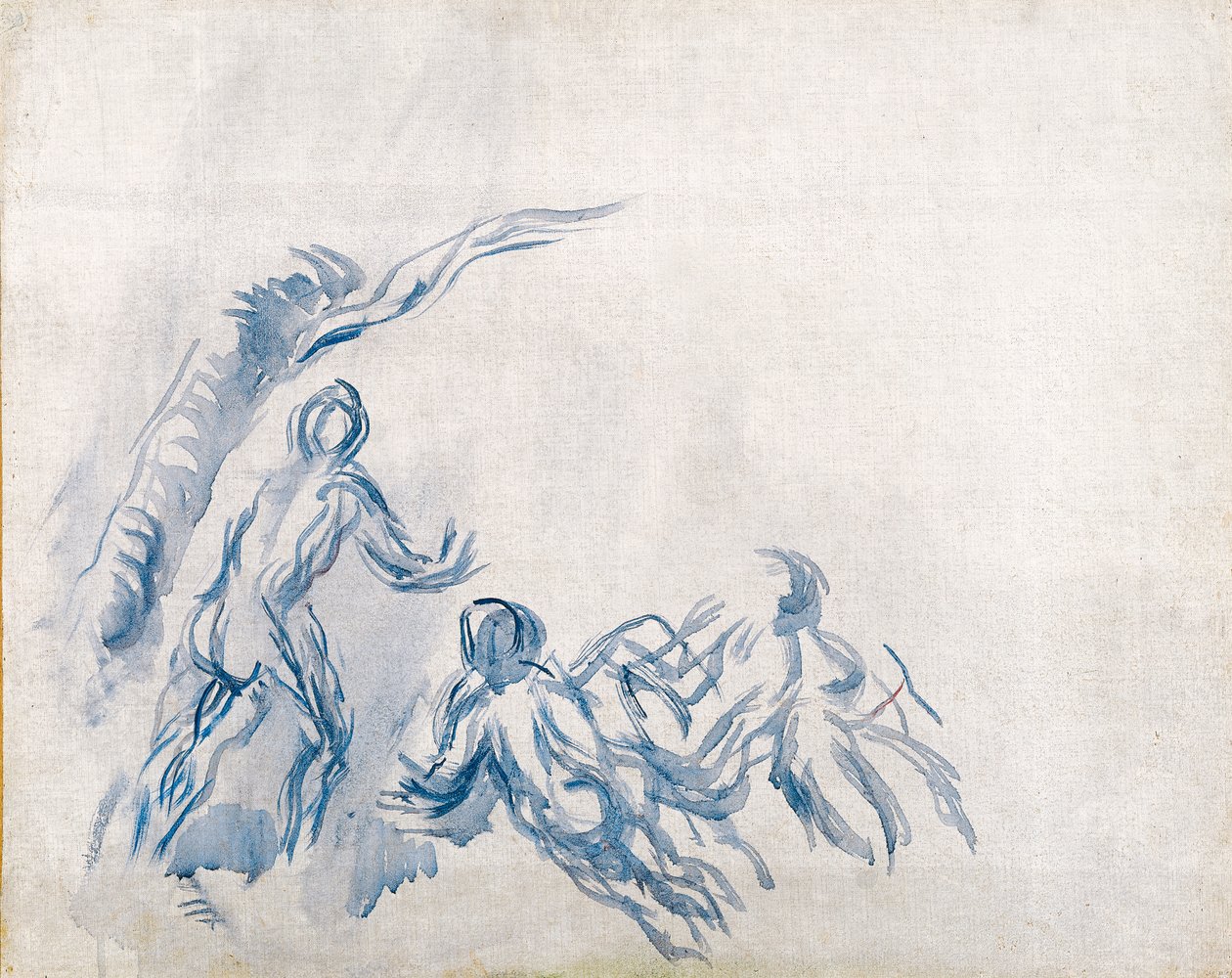 Badhers Baigneuses, 1904-1906 door Paul Cézanne