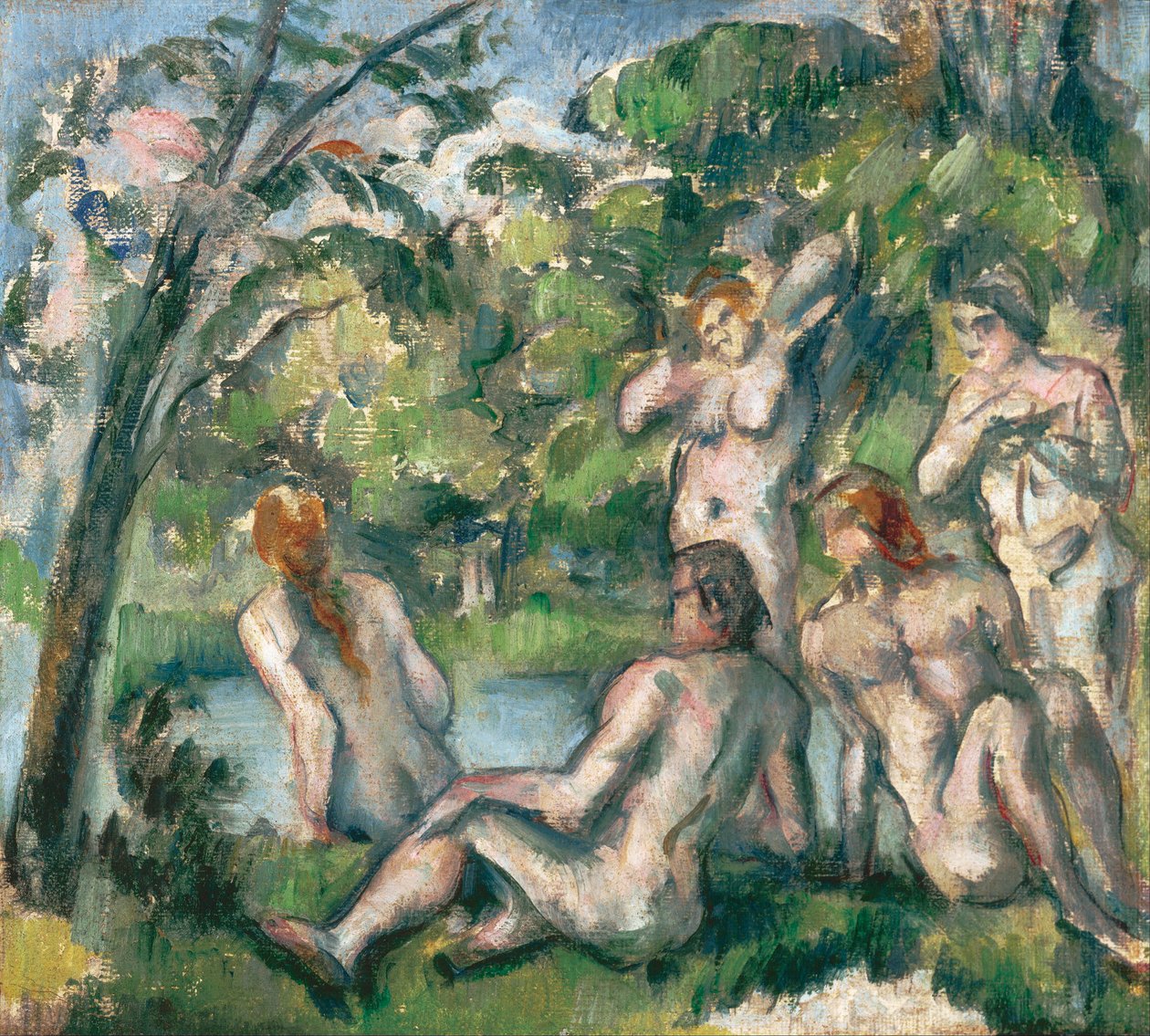 Baders door Paul Cézanne