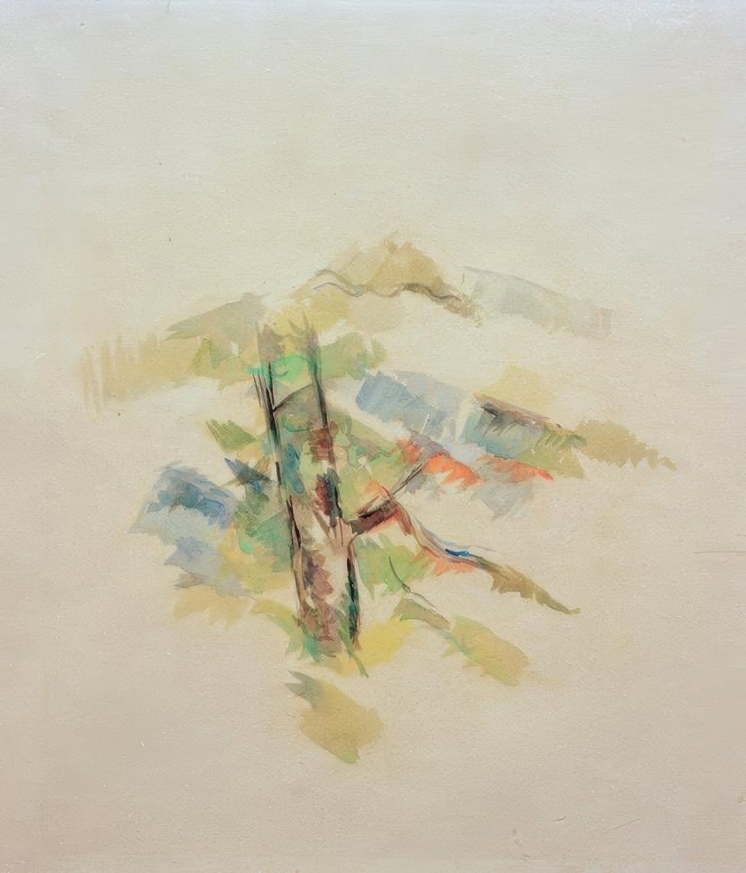 Boomstudie door Paul Cézanne