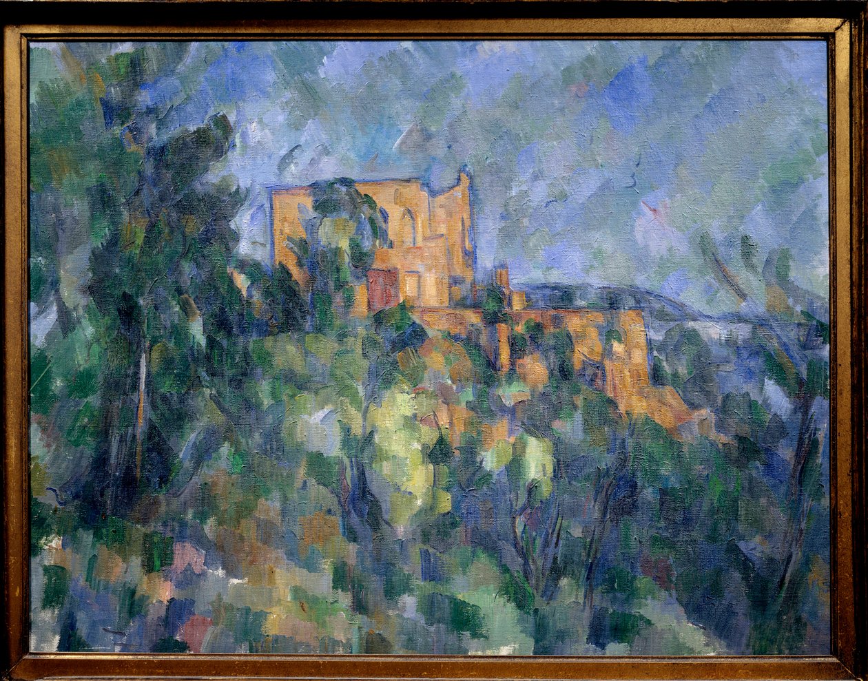 Zwart Kasteel door Paul Cézanne