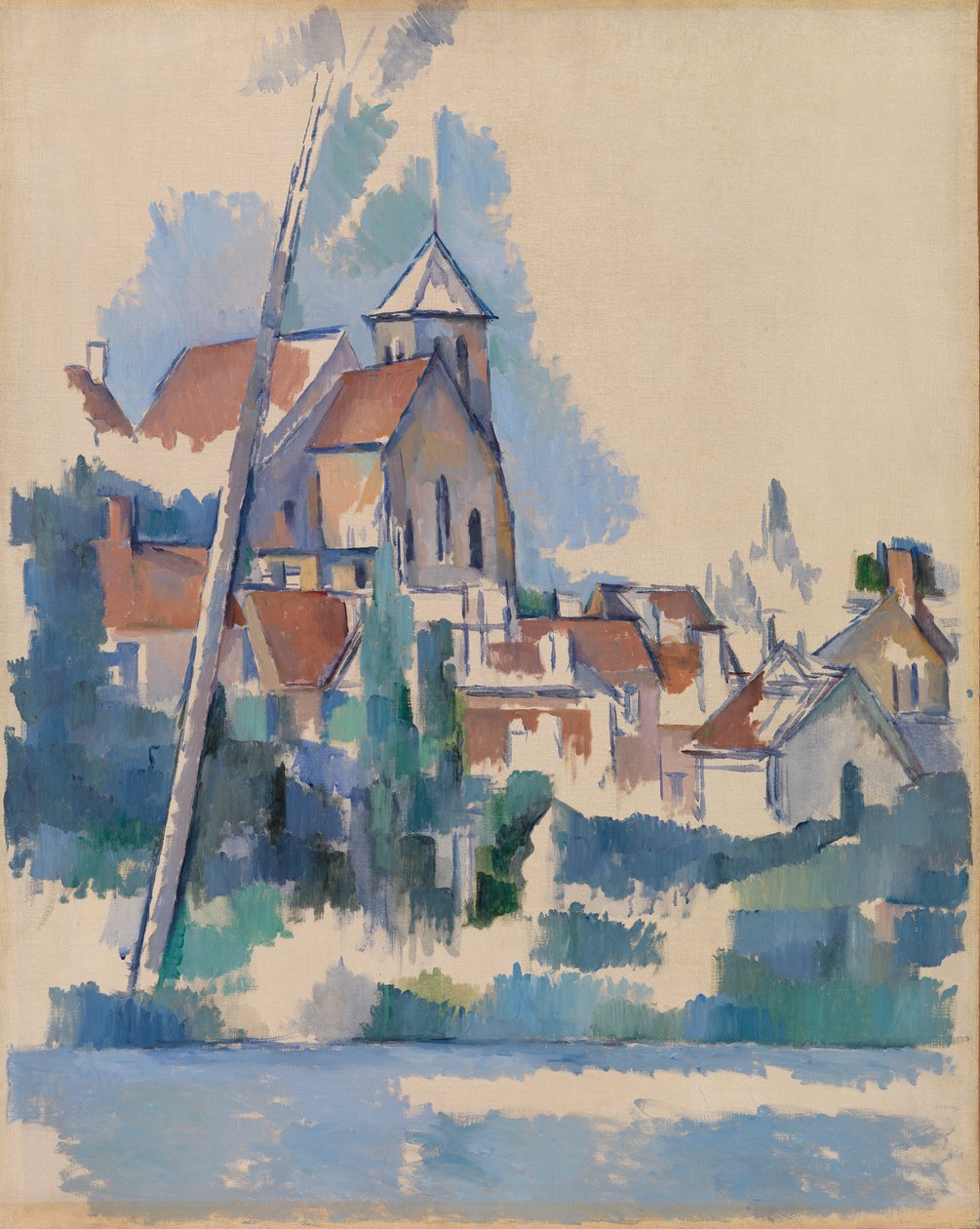 Kerk in Montigny-sur-Loing door Paul Cézanne