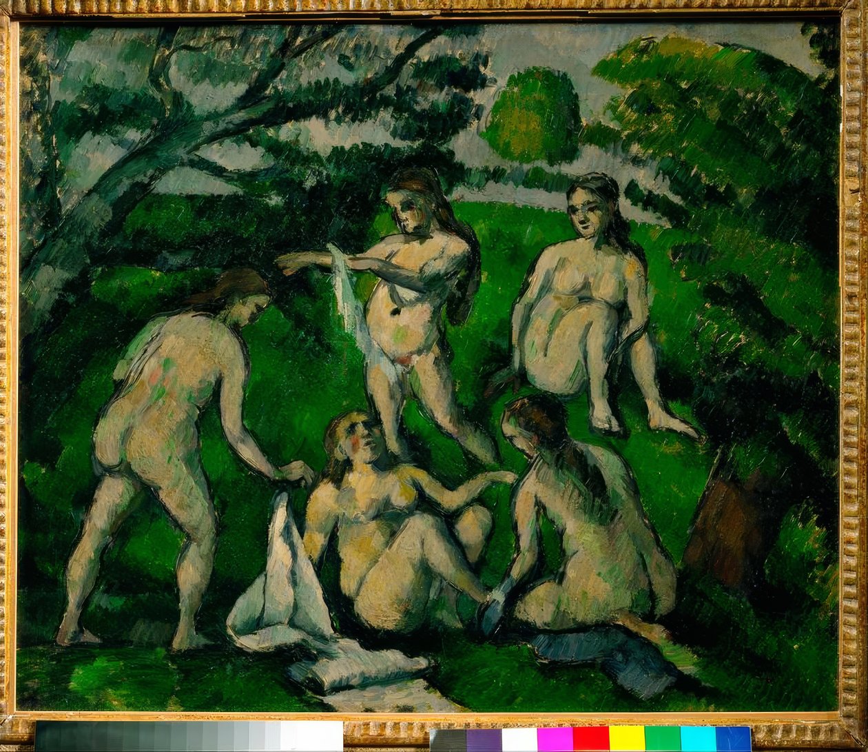 Vijf Baders door Paul Cézanne