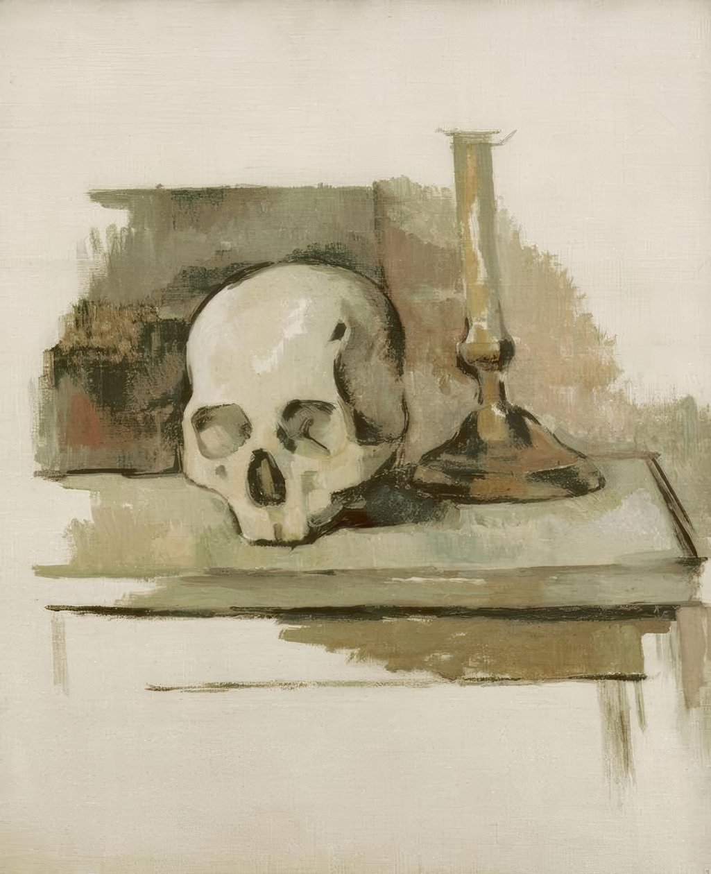 Schedel door Paul Cézanne