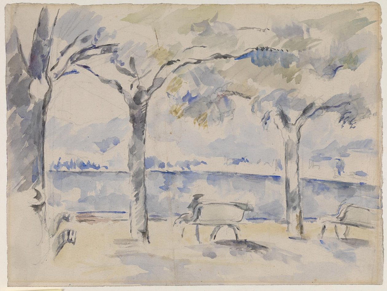 De tuin door Paul Cézanne