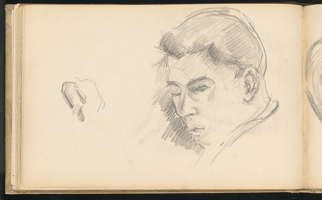 Hoofd van een jongen door Paul Cézanne