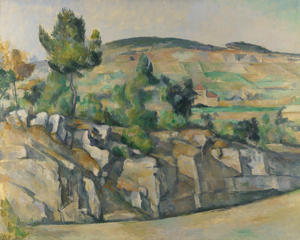 Heuvel in de Provence, ca. 1890 door Paul Cézanne