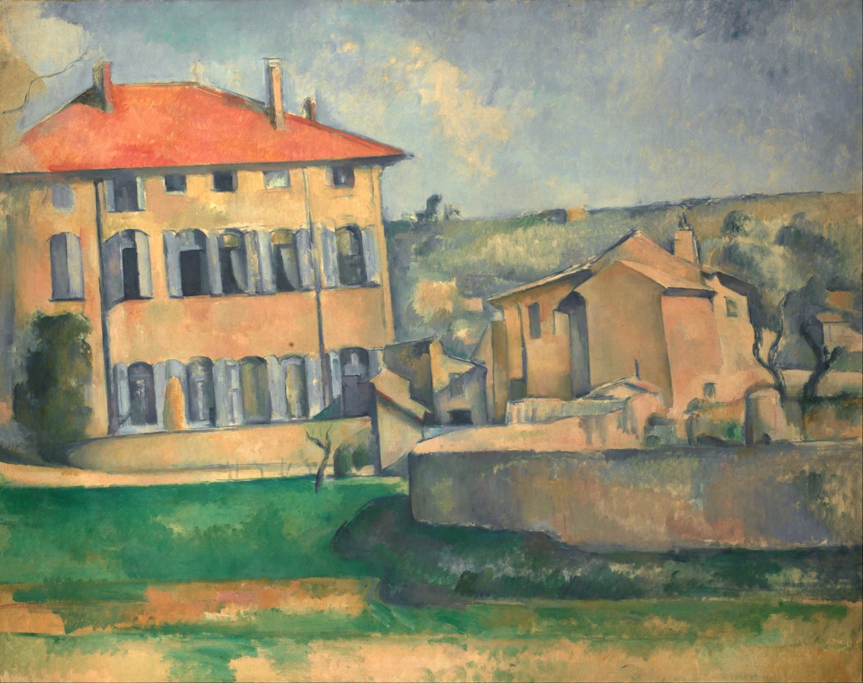 Huis in Aix door Paul Cézanne