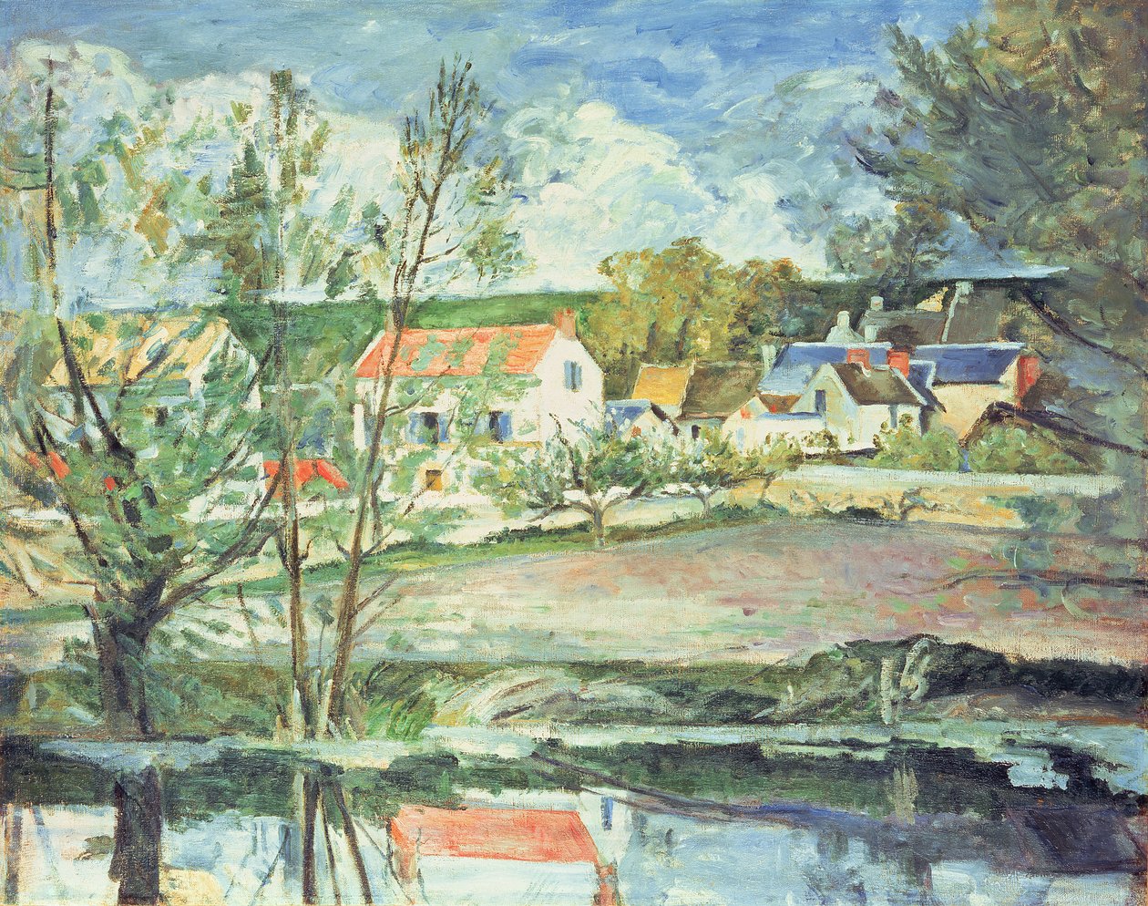 In de Oise Vallei door Paul Cézanne