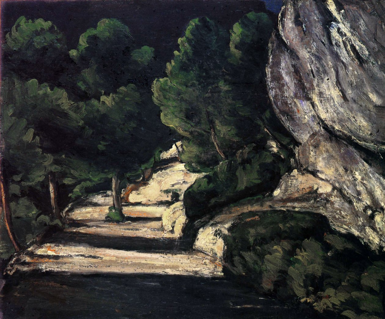 De bosbouwroute door Paul Cézanne