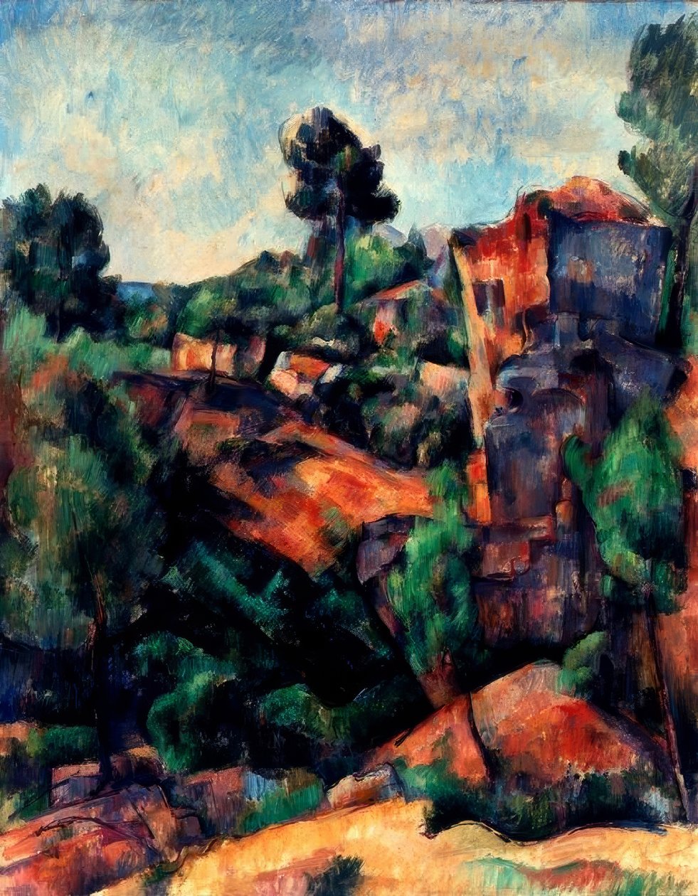 De steengroeve van Bibémus door Paul Cézanne