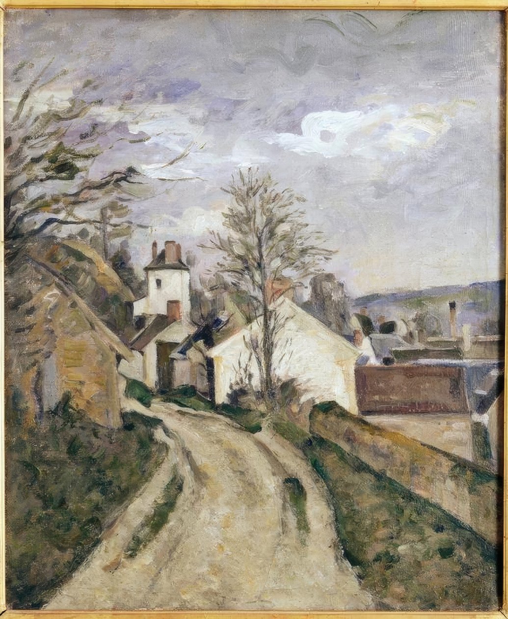 Het huis van dokter Gachet in Auvers door Paul Cézanne