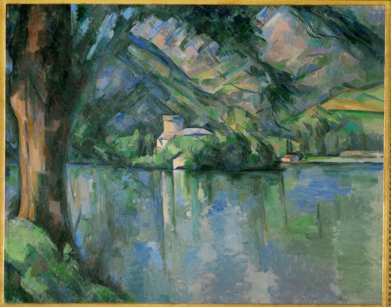 Meer van Annecy door Paul Cézanne